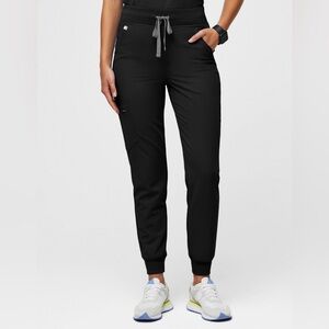 FIGS ZAMORA High Waisted Jogger Scrub Pants BLACK size M